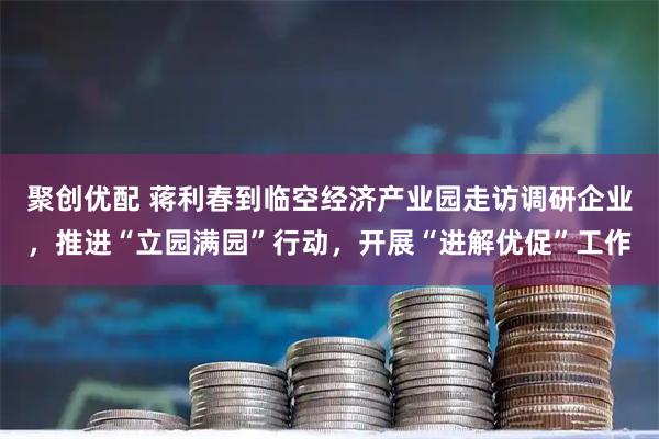 聚创优配 蒋利春到临空经济产业园走访调研企业,推进“立园满园”行动,开展“进解优促”工作